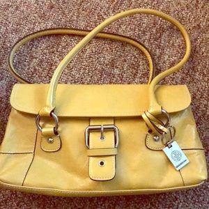 Giani Bernini Yellow Faux Leather Purse